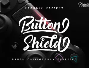 Button Shield Brush font
