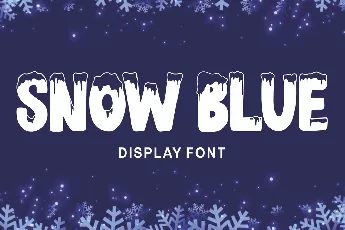 SNOW BLUE font