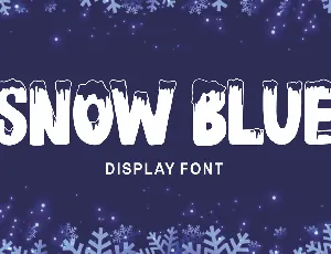 SNOW BLUE font