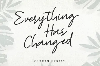 Everything Has Changed font