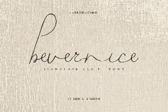 Bevernice Demo font