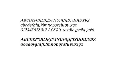 Cursive Serif font