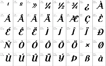 Cursive Serif font