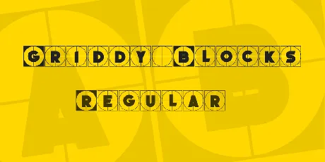 Griddy Blocks font