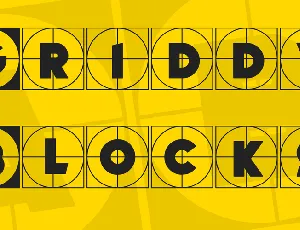 Griddy Blocks font