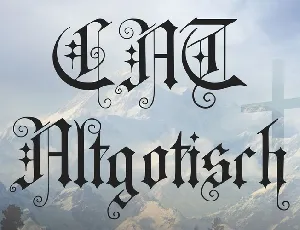 CAT Altgotisch font