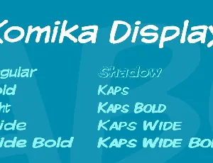 Komika Display font