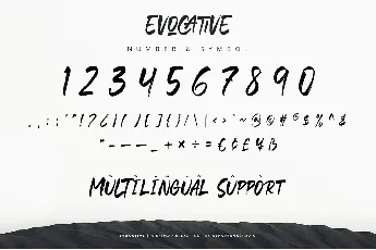 Evocative font