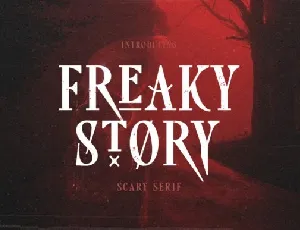 Freaky Story font