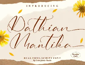 Dathian Mantika font