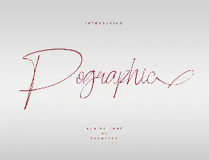 Pographic font