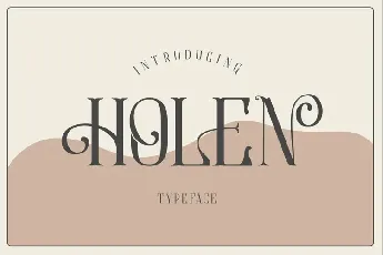 Holen font