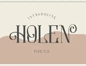 Holen font