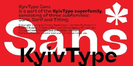 KyivType Sans Serif Family font