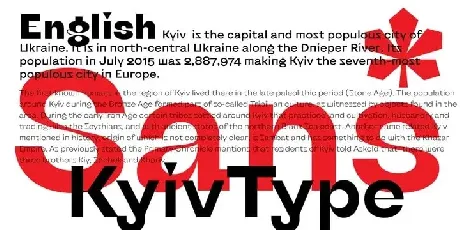 KyivType Sans Serif Family font