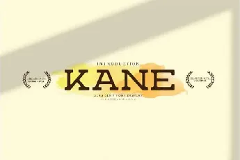 Kane Slab Serif font