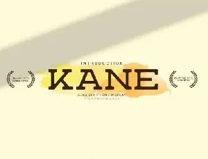 Kane Slab Serif font