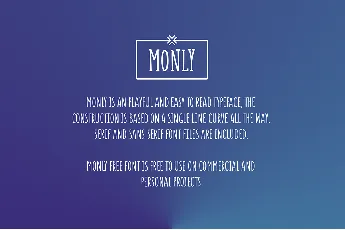 Monly Free font