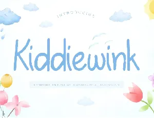 Kiddiewink font