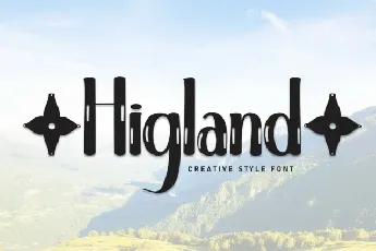 Higland Display font