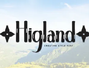 Higland Display font