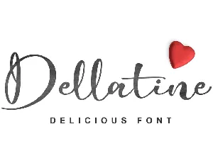 Dellatine font