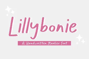 Lillybonie font