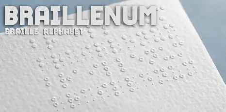 Braillenum font