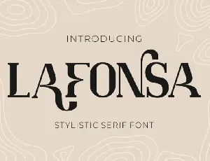 Lafonsa font