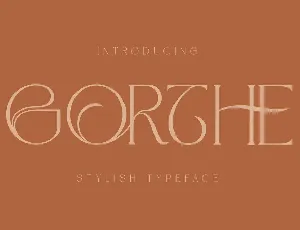 GORTHE font