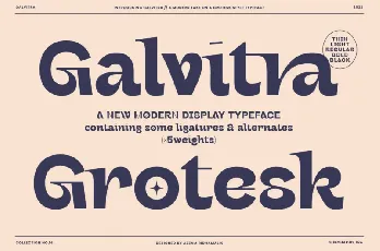 Galvitra Display font