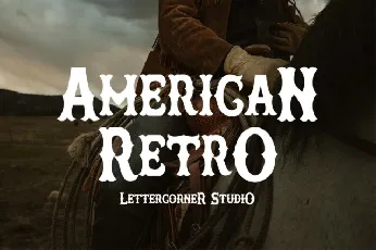 American Retro font