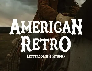 American Retro font