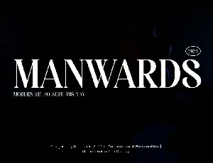 Manwards font