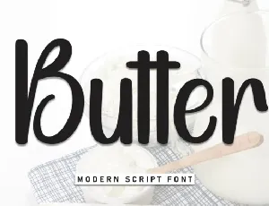 Butter Display font