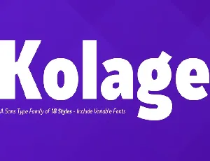 Kolage font