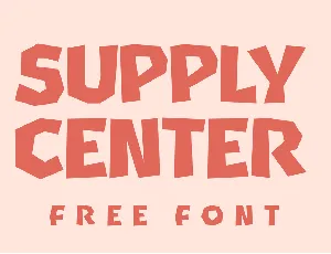 Supply Center font