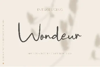 Wondeur Free font