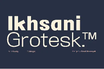 Ikhsani Grotesk Family font