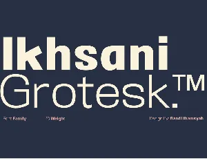 Ikhsani Grotesk Family font