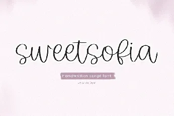 Sweetsofia font