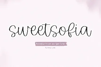 Sweetsofia font