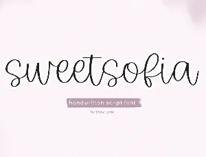 Sweetsofia font