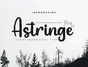 Astringe Script font