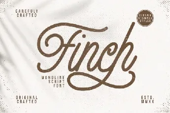 Finch Monoline Script font