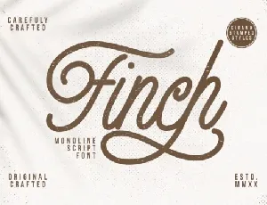 Finch Monoline Script font