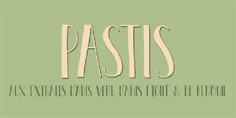 DK Pastis font