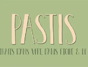 DK Pastis font