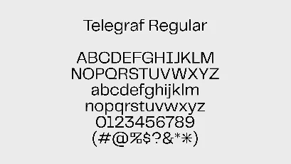 Telegraf font