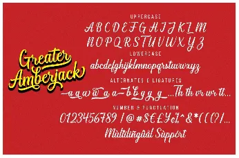 Greater Amberjack font